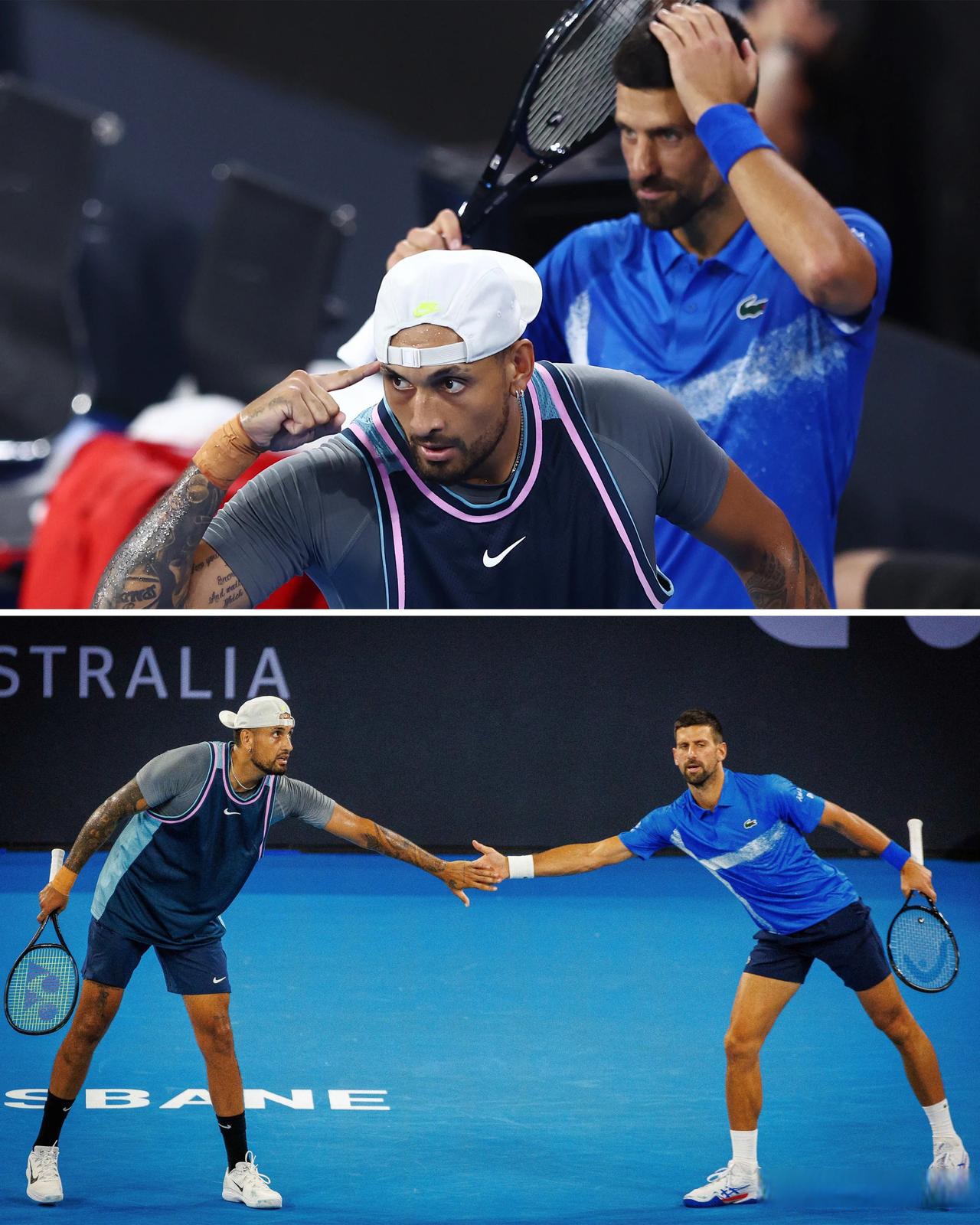 包含德国网球队横扫美国网球队，克耶高斯绝境逆转的词条